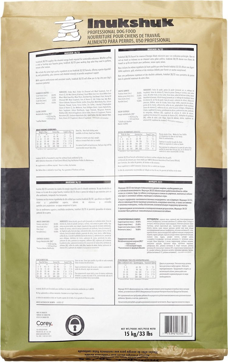 Inukshuk Pro Dog Food 30/25 vomkeleran